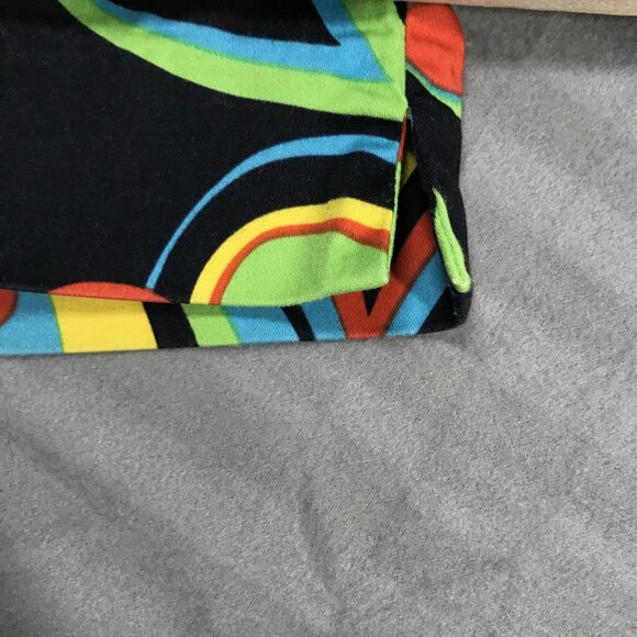 Loudmouth Golf Pants Mens 34x32 Black Multicolor Psychedelic Floral Stretch - Picture 9 of 16